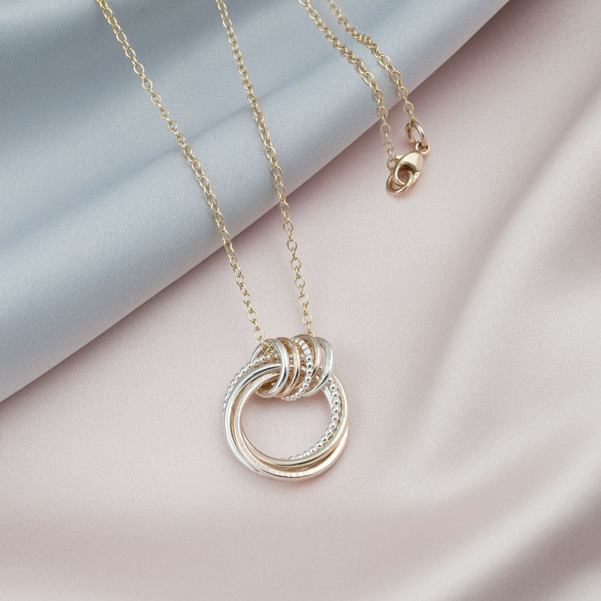 45th Wedding Anniversary Necklace – Silver and Gold