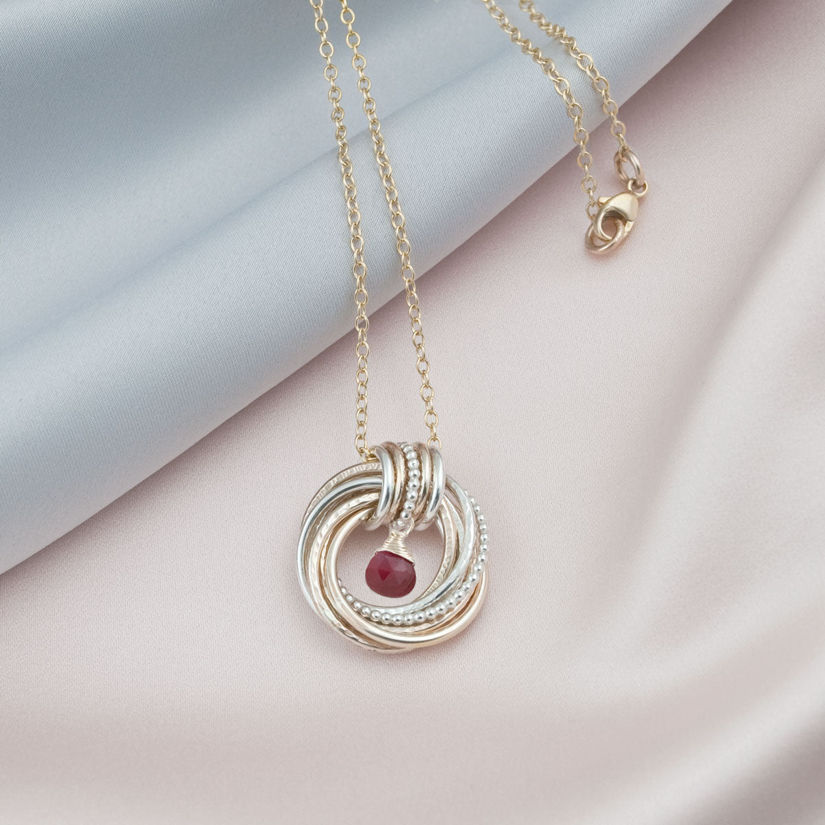 85th Birthday Birthstone Necklace – Silver and Gold
