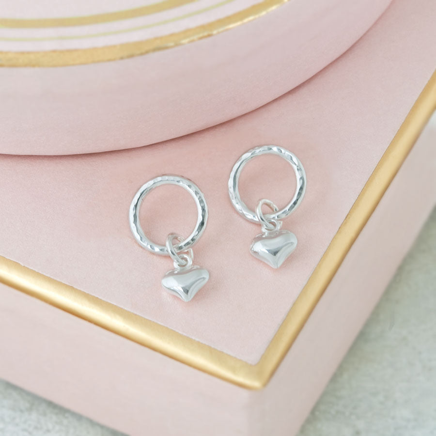 Halo Heart Earrings