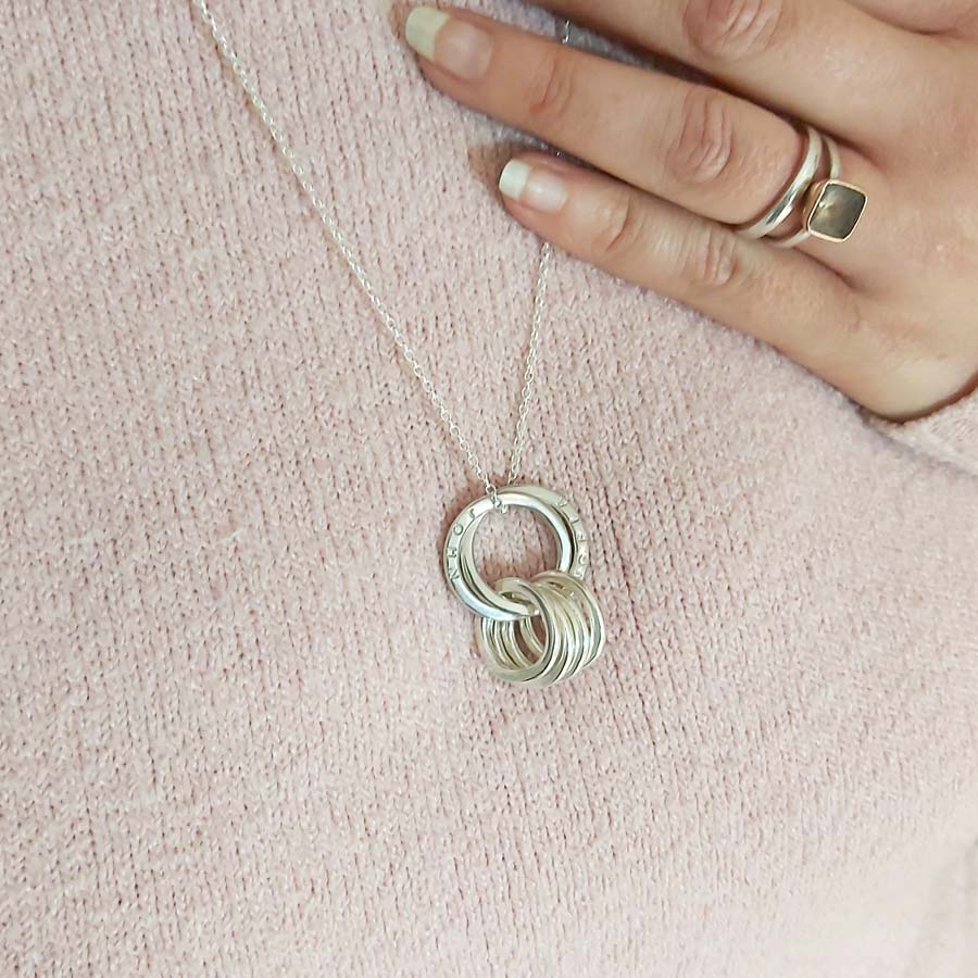 My Family Necklace – Mum, Dad and 4 Children