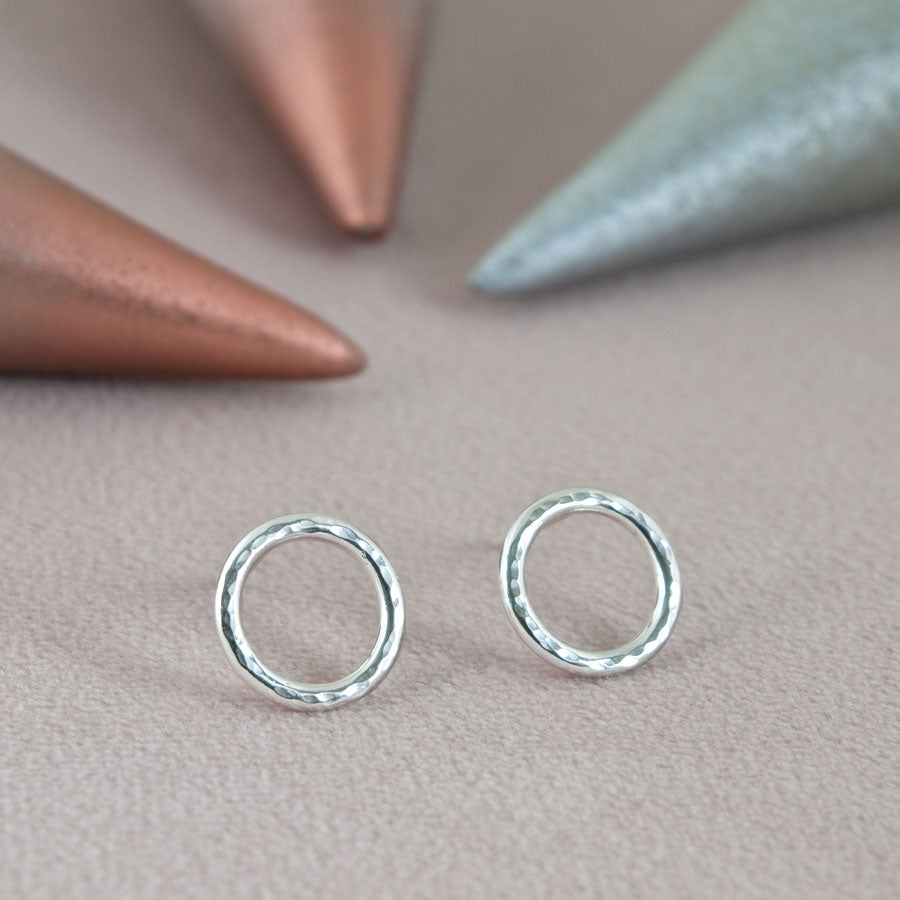 Halo Stud Earrings – Sterling Silver