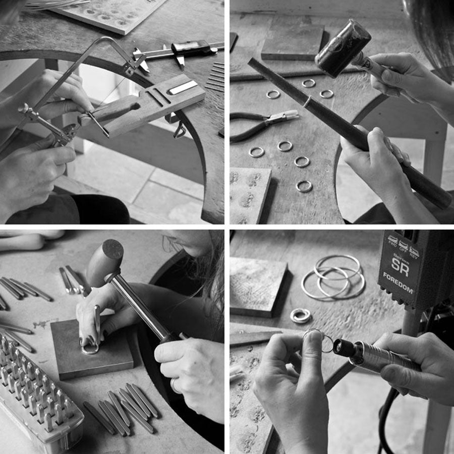 Footprints On Our Hearts – Personalised Double Bangle