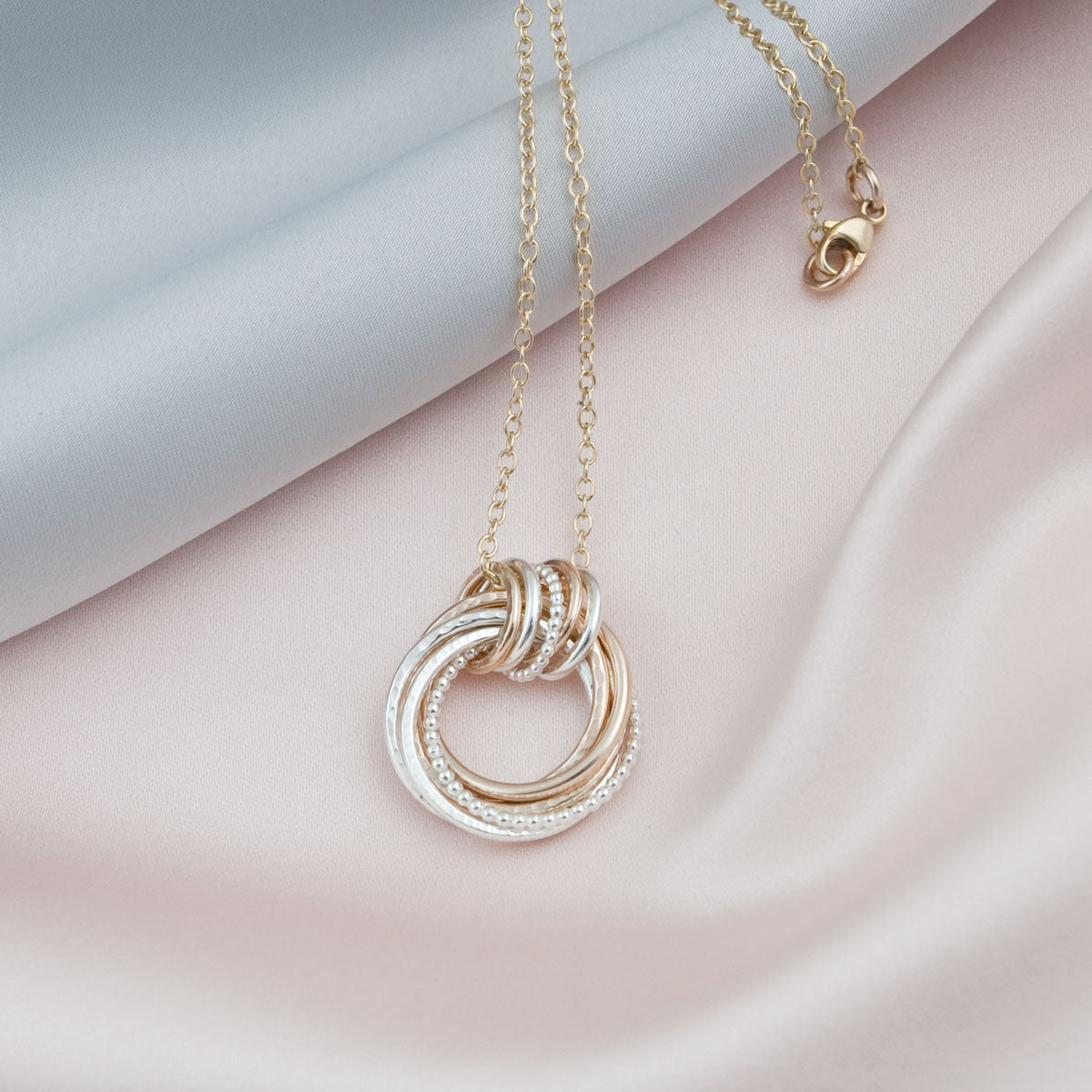 65th Birthday Necklace – Silver and Gold