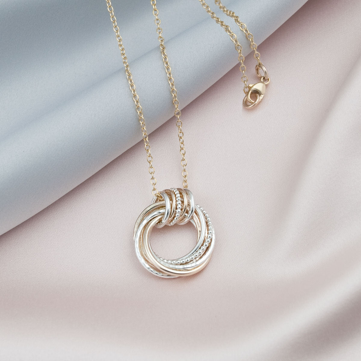 75th Birthday Necklace – Silver and Gold