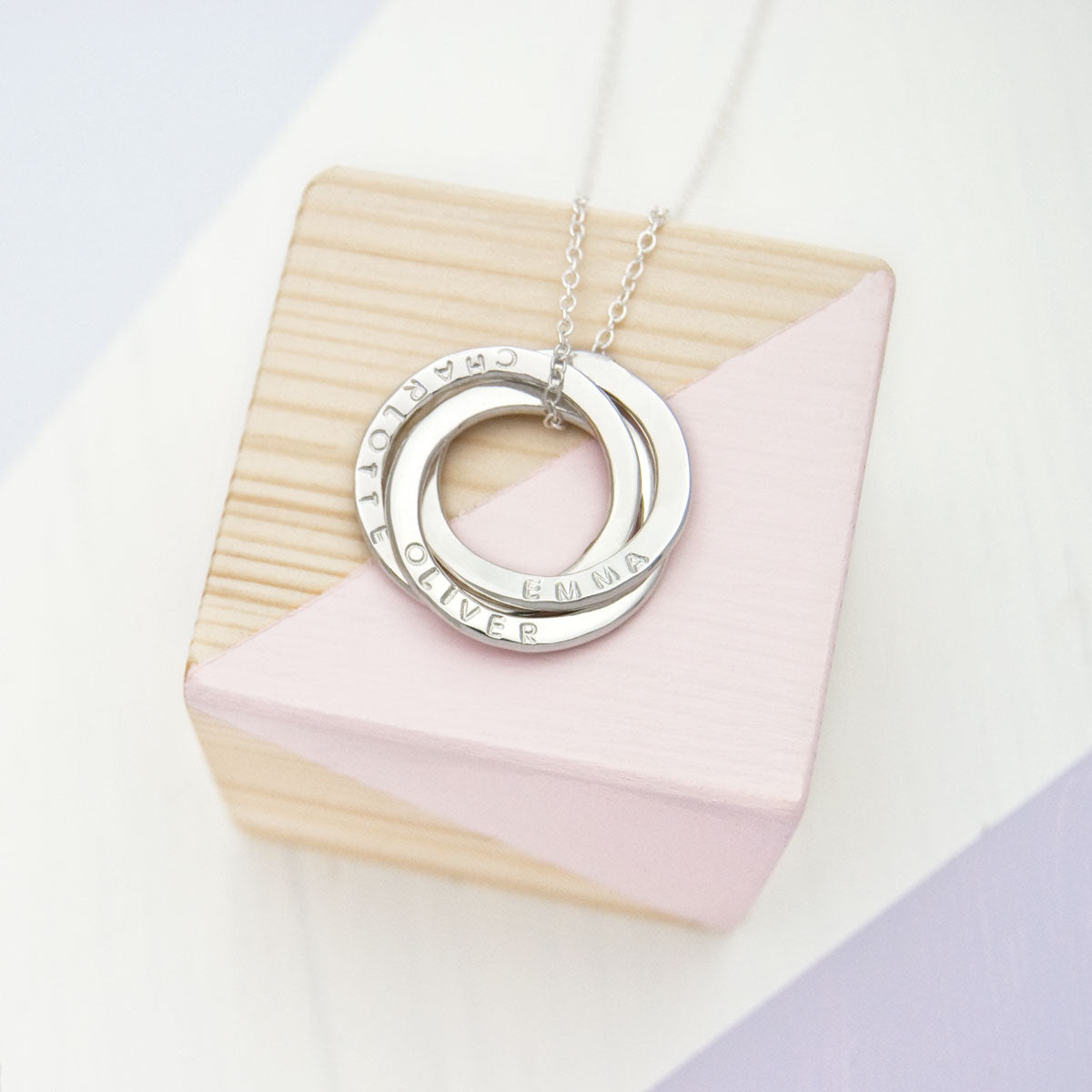 Personalised Russian Ring Necklace
