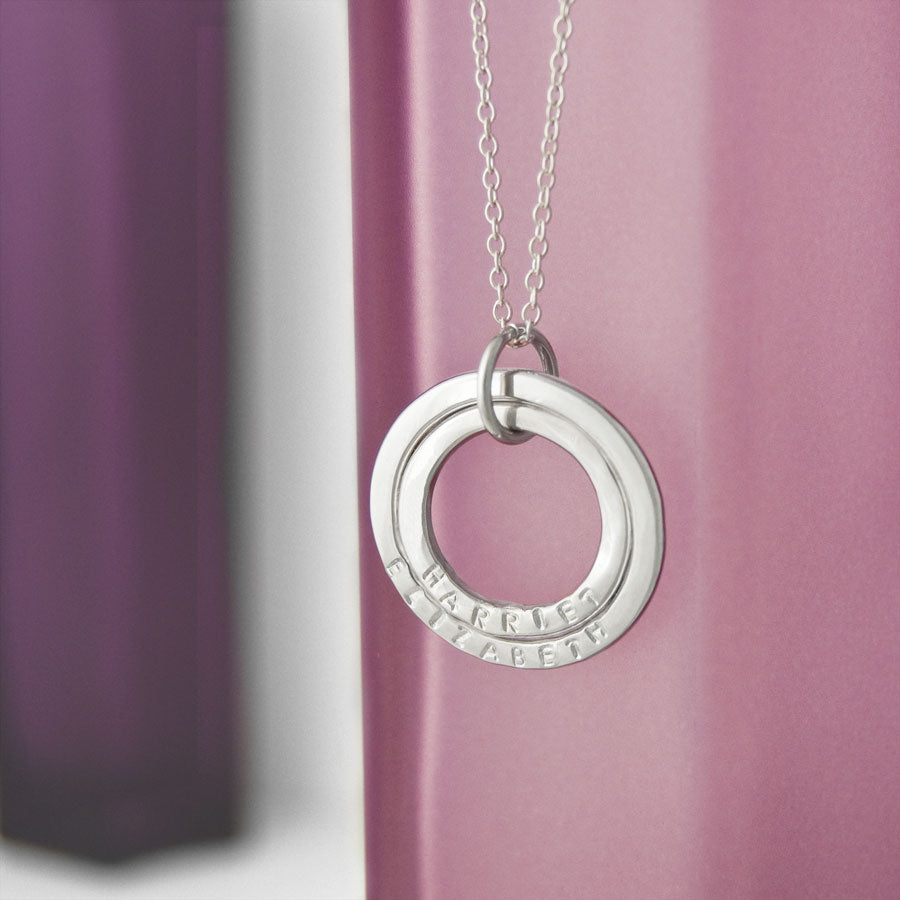 Personalised Mother and Daughter Necklace
