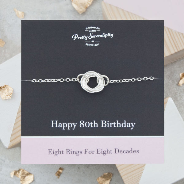 80th Birthday Necklace for Mom, 8 Rings for 8 Decades Necklace, 8th  Anniversary Gift for Her, 80th Birthday Jewelry, 80th Birthday for Women -  Etsy Canada | Birthday necklaces, Birthday jewellery, Anniversary gifts for  wife