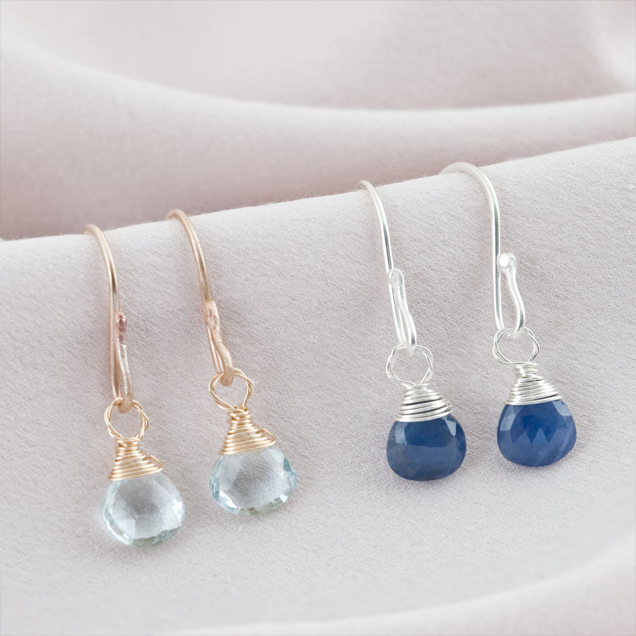 Birthstone Drop Earrings
