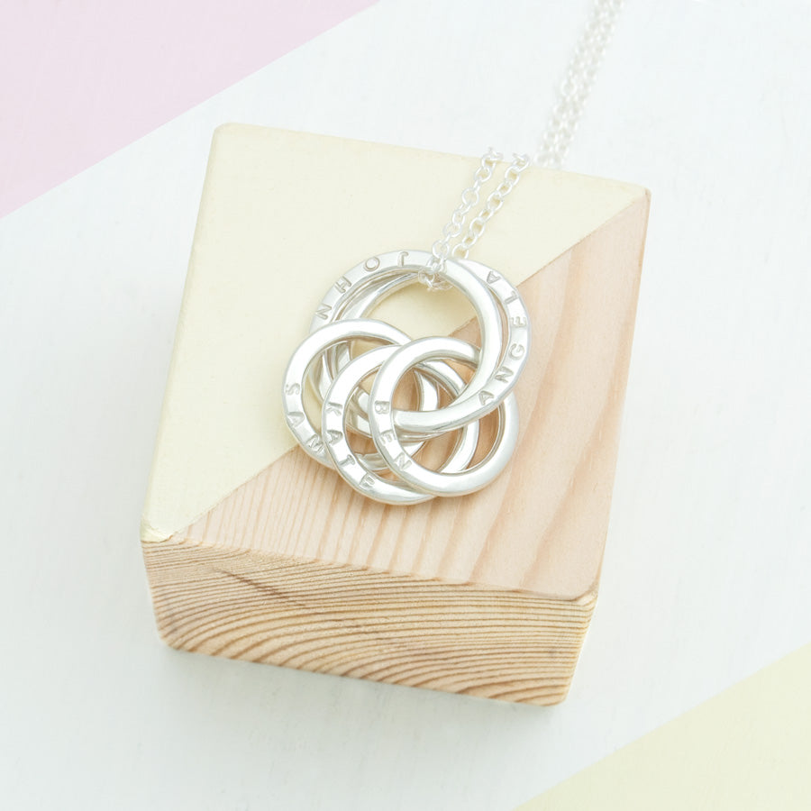 My Family Necklace – Mum, Dad and 3 Children