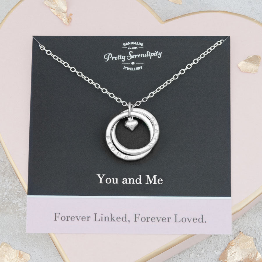 Personalised Forever Linked, Forever Loved Necklace